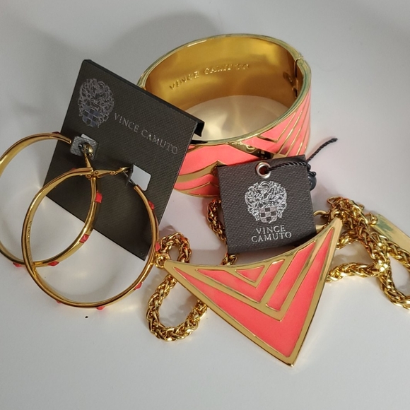 Vince Camuto Hoops, Bracelet and Necklace Set - Picture 2 of 8